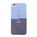 iPhone 6 6s Plus 5.5 - Geometry Color Matching Protective Hard Phone Cover Case - Blue